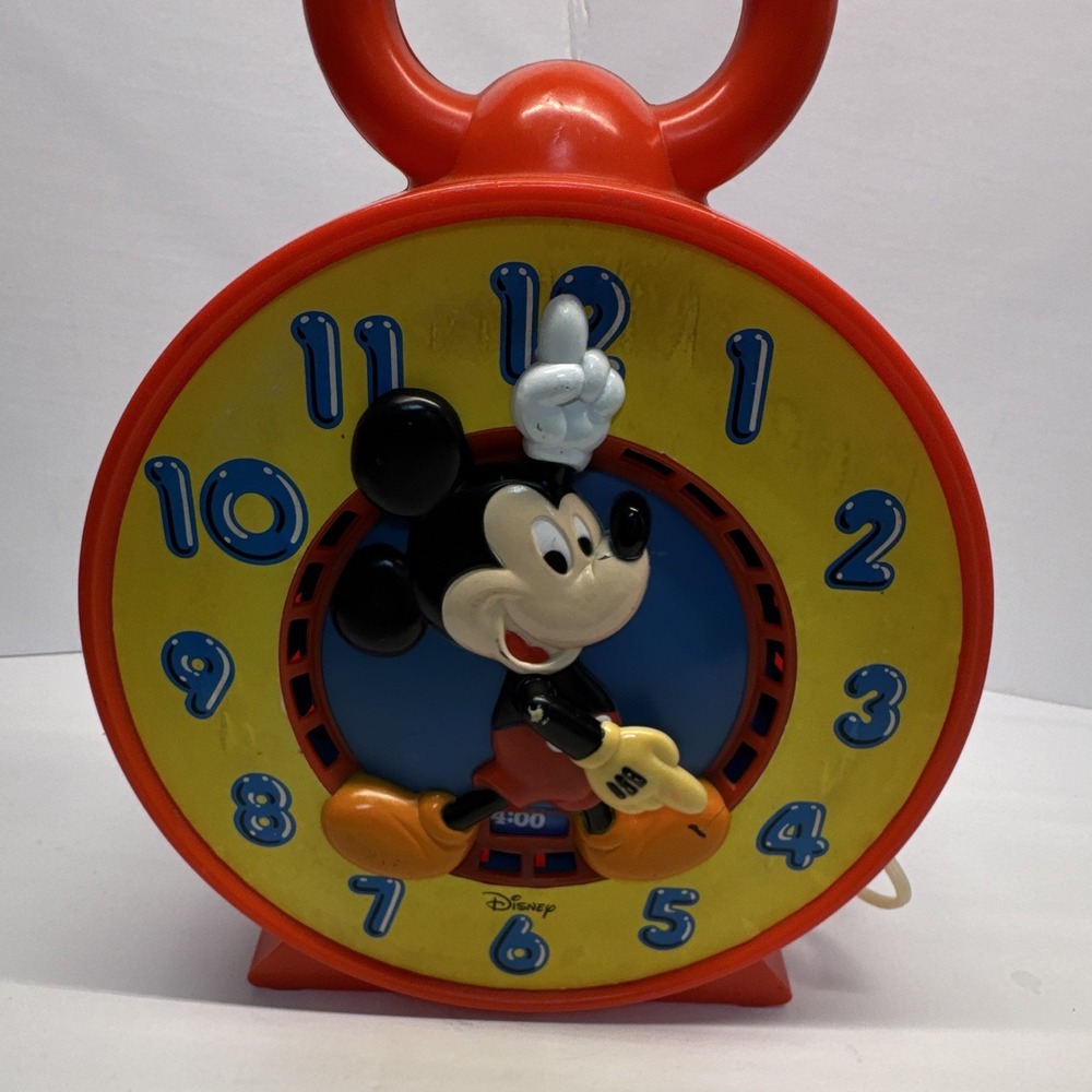 Vintage Mattel Disney Mickey Mouse Toy Clock Works
